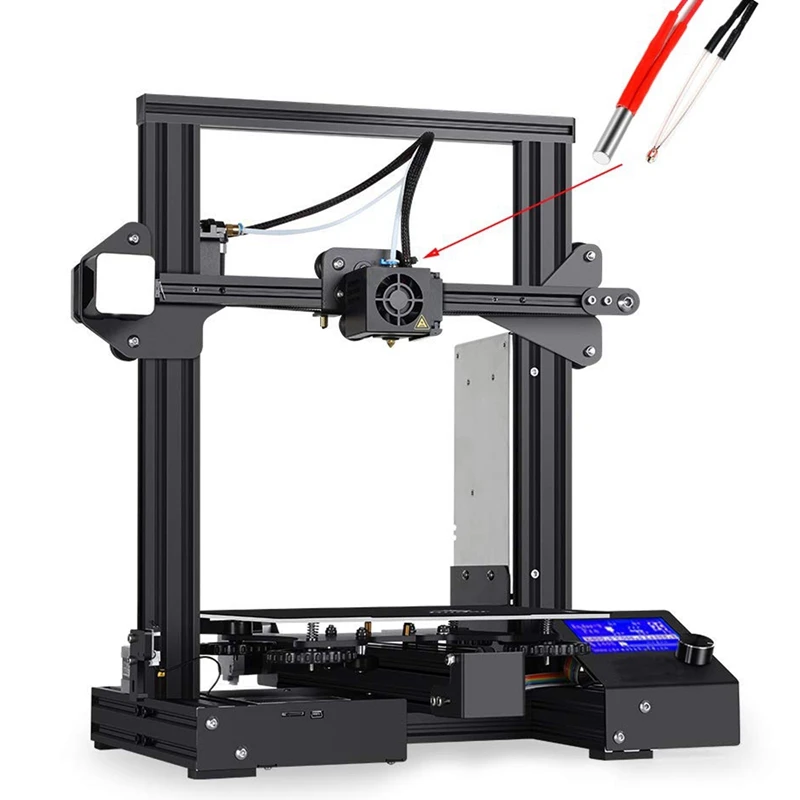 Патронный нагреватель 24 в 40 Вт Термистор NTC 100K 3950 провод 1 м для принтера Ender 3 Pro
