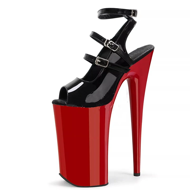 

LAIJIANJINXIA New 26CM/10inches PU Upper Sexy Exotic Women's High Heel Platform Party Sandals Pole Dance Shoes