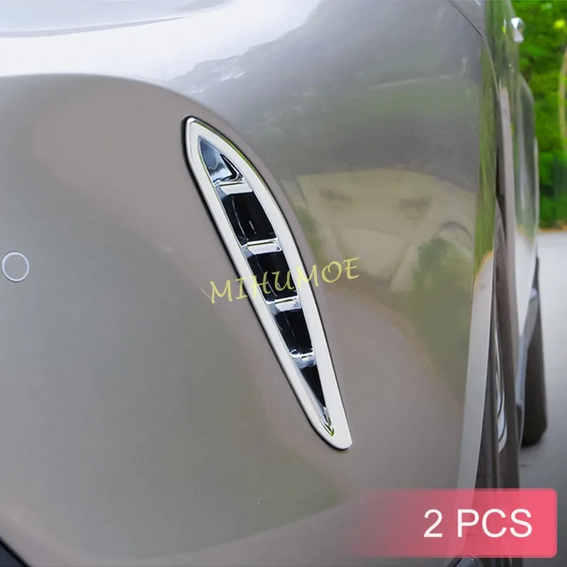

Для 2021-2023 Toyota Venza Harrier, хромированный автомобильный передний бампер, Боковая Крышка вентиляционного отверстия, аксессуары