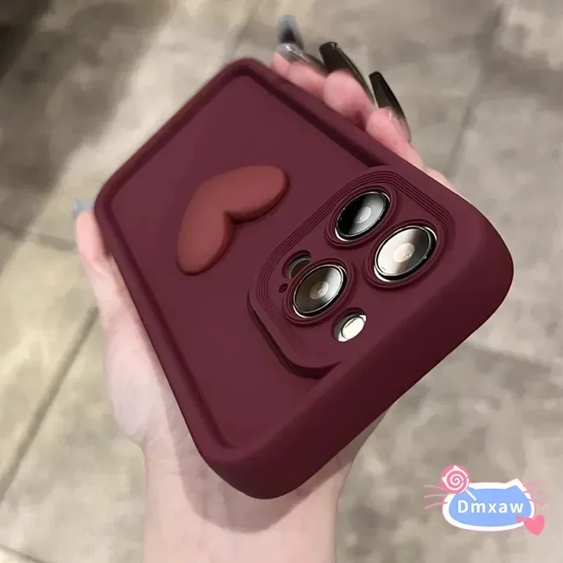 Чехол для телефона Vivo V40 V30 SE V30E Y200i Y19S Y200E Y100+ Y38 Y58 T3X Y79 Y75S Y71S Y73 V20 V7 Plus Z10 5G 4G Love Heart Cover