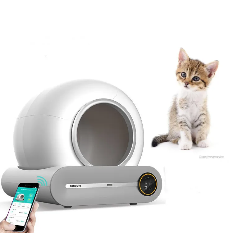 

Electric Auto Clean Smart Automatic Self Cleaning Automated Cat Litter Box With Phone APP