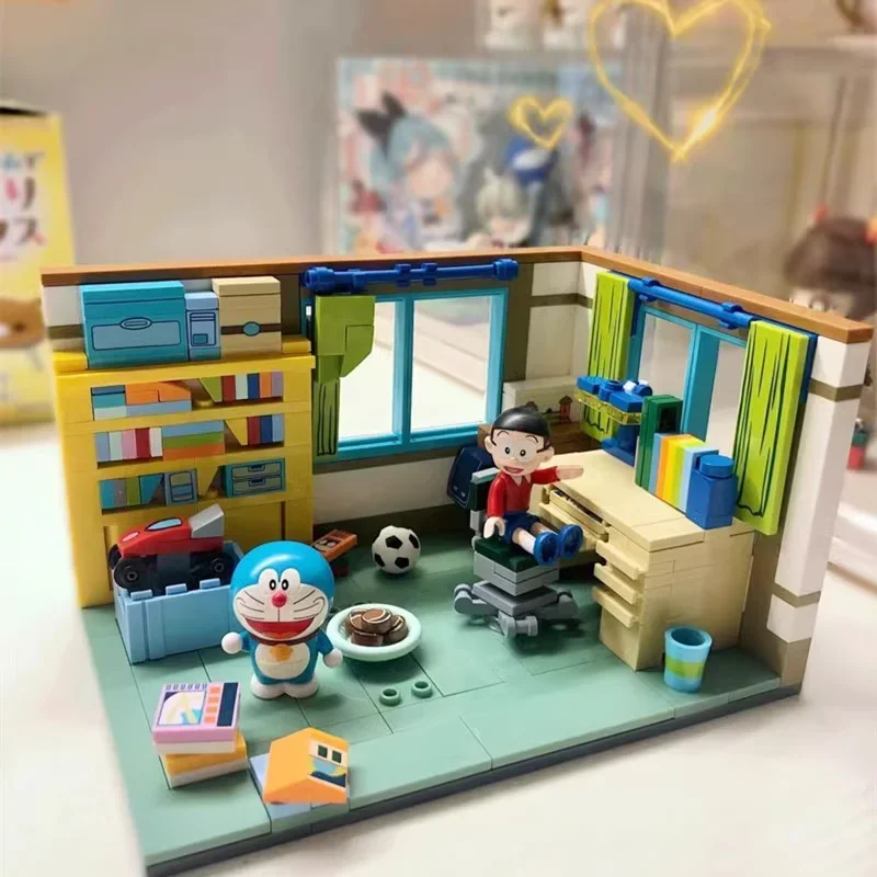 Оригинальные строительные блоки Keeppley Doraemon аниме Nobita Nobi's Room декоративная