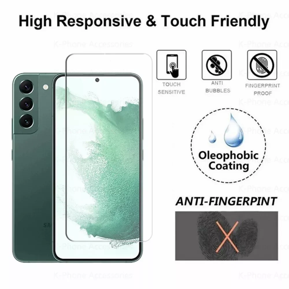 4in1 Tempered Glass For Samsung Galaxy S22 Plus S21 S20 FE Camera Lens Screen Protector For Samsung A32 A52 A52s S22+ S21FE Film