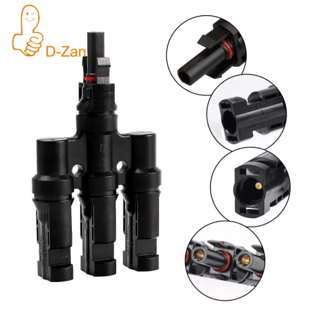 Параллельное соединение 2-1 Y-образного типа 1000 В 30 А для солнечного кабеля 2 5 мм2 4 6