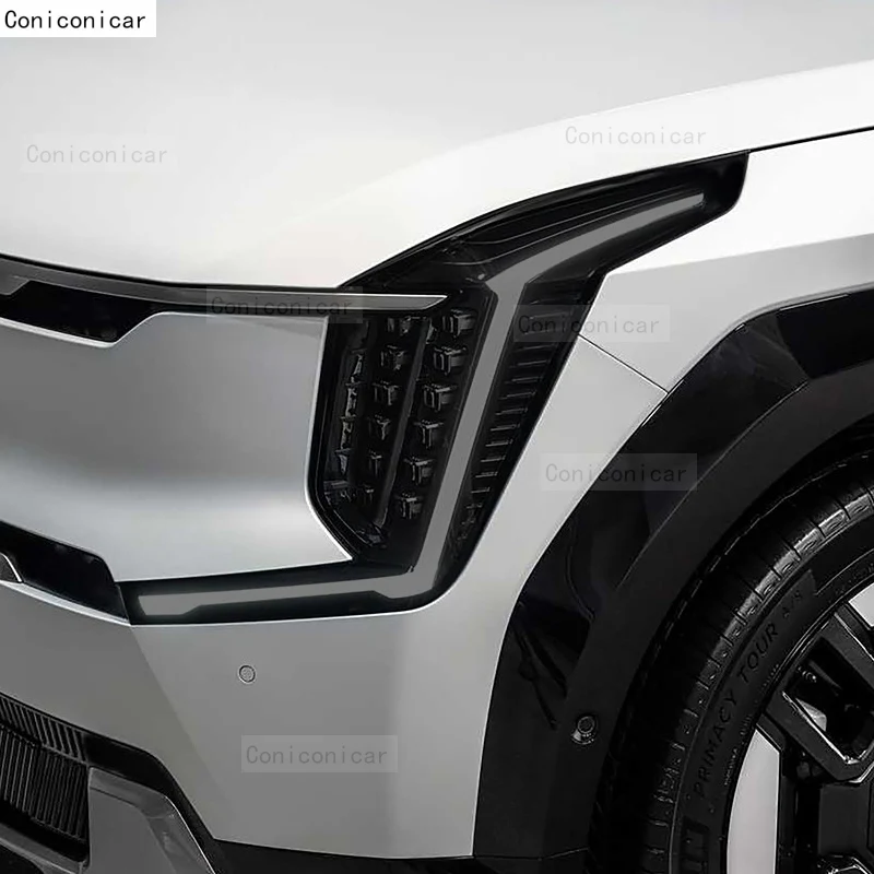 Тонировка автомобильных фар против царапин дымчато-черная защитная пленка