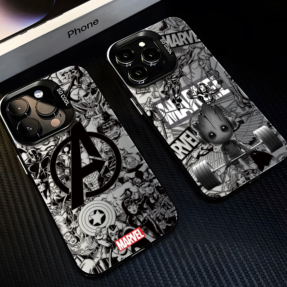 Фото Чехол для телефона Marvel Hero Spider-Man для iPhone 17, 17e, 16, 15, 14, 13, 12, 11 mini, Pro, Max, X, XR, XSMAX, 8, 7, Air, Plus, матовый, противоударный №1