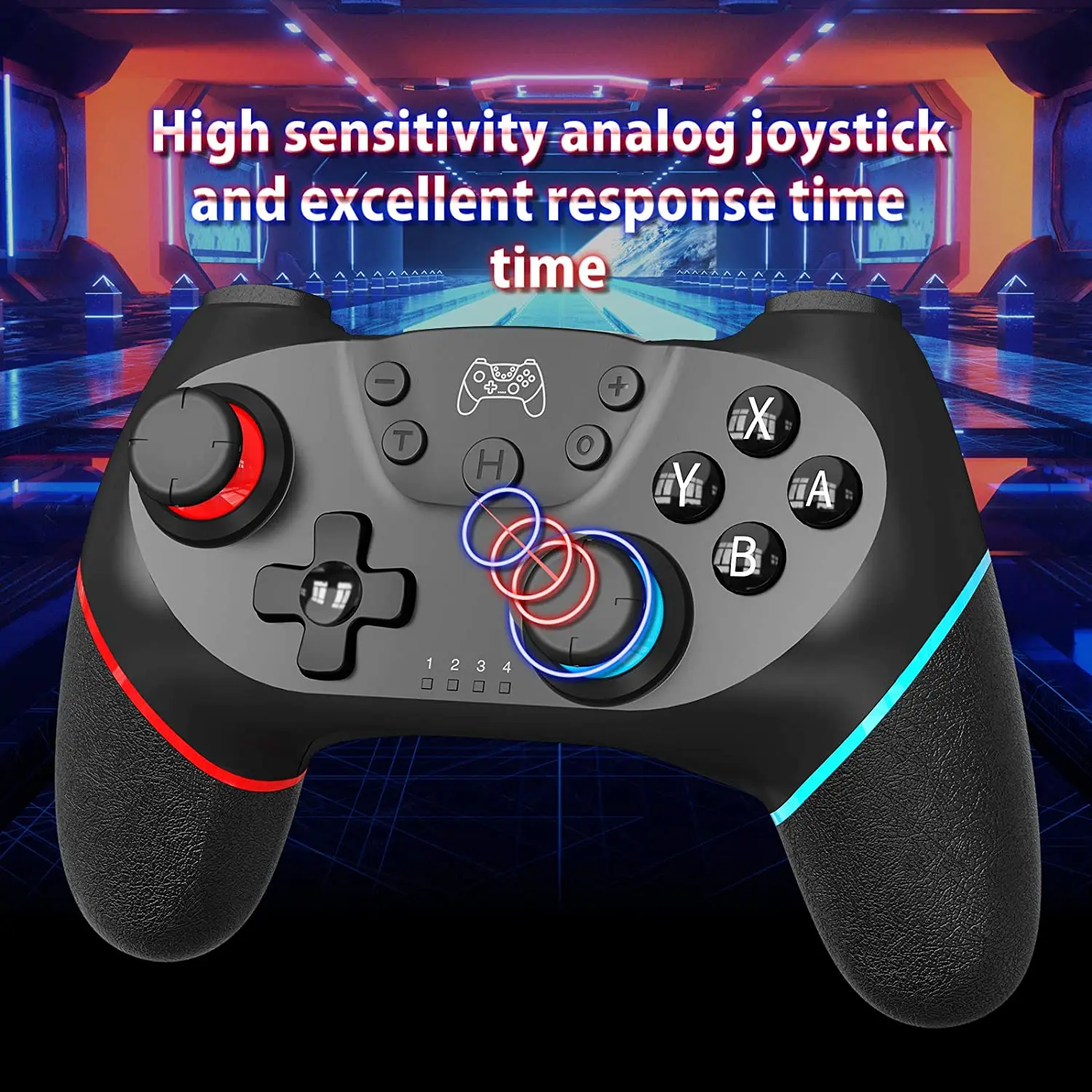 Wireless Bluetooth Controller for Nintendo Switch Pro Controller with Gyro & Gravity Sensor Dual Vibration & Turbo Function