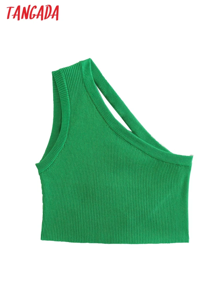 

Женский короткий топ с открытой спиной, на одно плечо