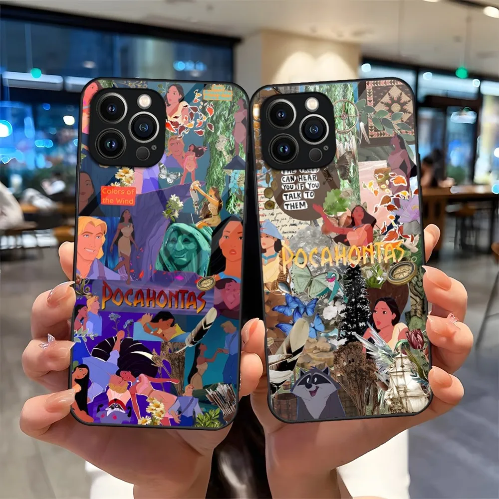 Чехол для телефона с принцессой Покахонтас iPhone 13 15 14 12 11 Pro XS Max Plus Mini X XR 8 7 6s SE2020