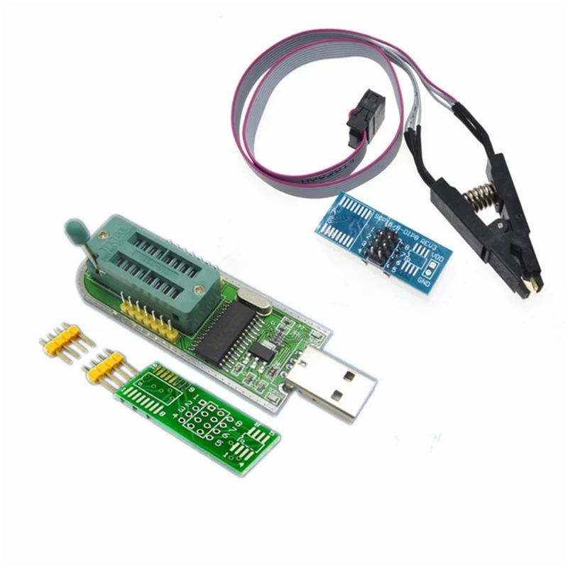 Модуль USB-программатора CH341A с тестовым зажимом SOP8 для EEPROM 93CXX/25CXX/24CXX Dropship