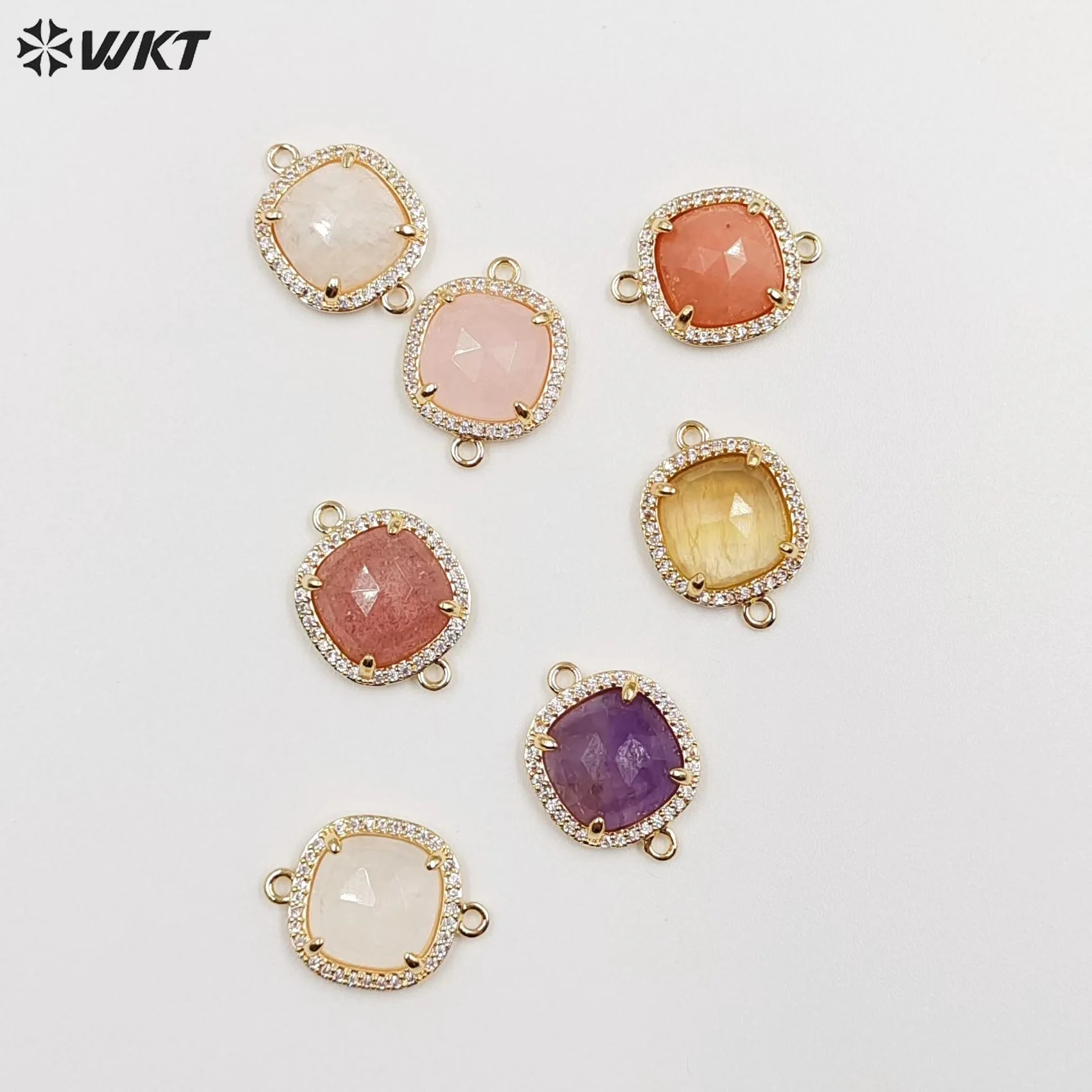 Новинка очаровательный дизайн модный кубический циркон Micropave квадратная