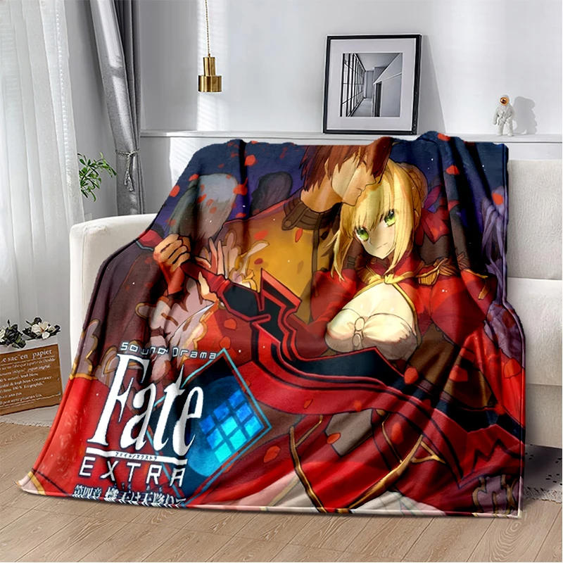 

Fate HD printing four seasons lightweight custom flannel blanket, home office thermal insulation blanket gift home thin blanket