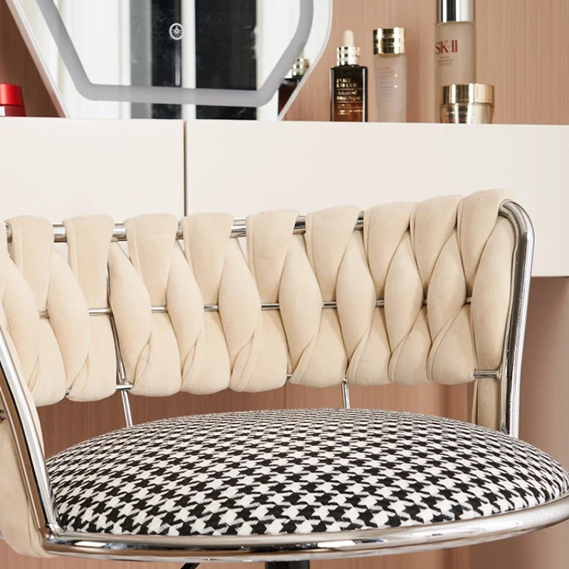 Барный стул с поворотной спинкой легкий роскошный домашний туалетный для