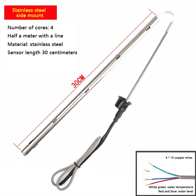 

1 шт., датчик уровня воды на солнечной батарее, 2/4 проводов