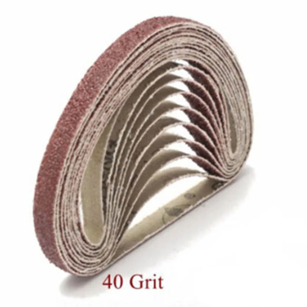 

50pcs 330mmX10mm Belt Power Finger File Sander Abrasive Sanding Belts For Wood Furniture Metal And Non-metal Grinding