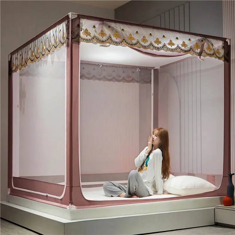 

Folding Portable Anti Mosquito Net Bed Canopy Roll-up Mosquito Net Bed Marriage Protector Moustiquaire Baby Room Decoration