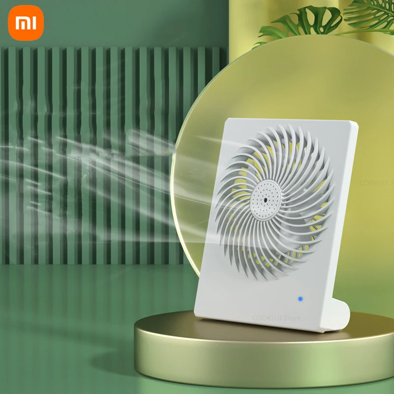 New Xiaomi Youpin 1200mAh Charging Fan Silent Carry-on Student Dormitory Office Portable Mini Desktop Electric Fan Essential