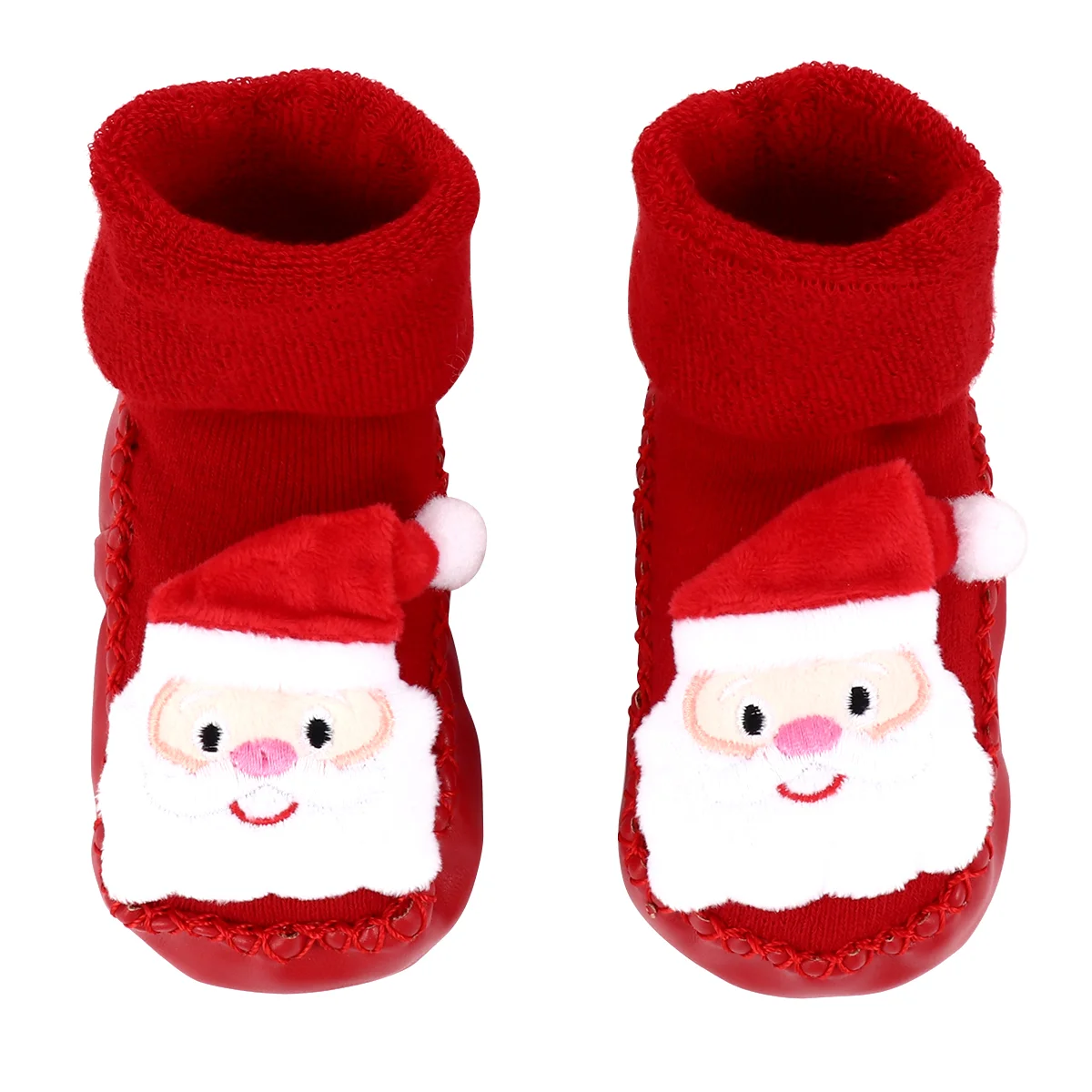 

Christmas Baby Shoes Socks Toddler Floor Cartoon Non-slip Lovely Anti-skid Kids Puffy Slippers