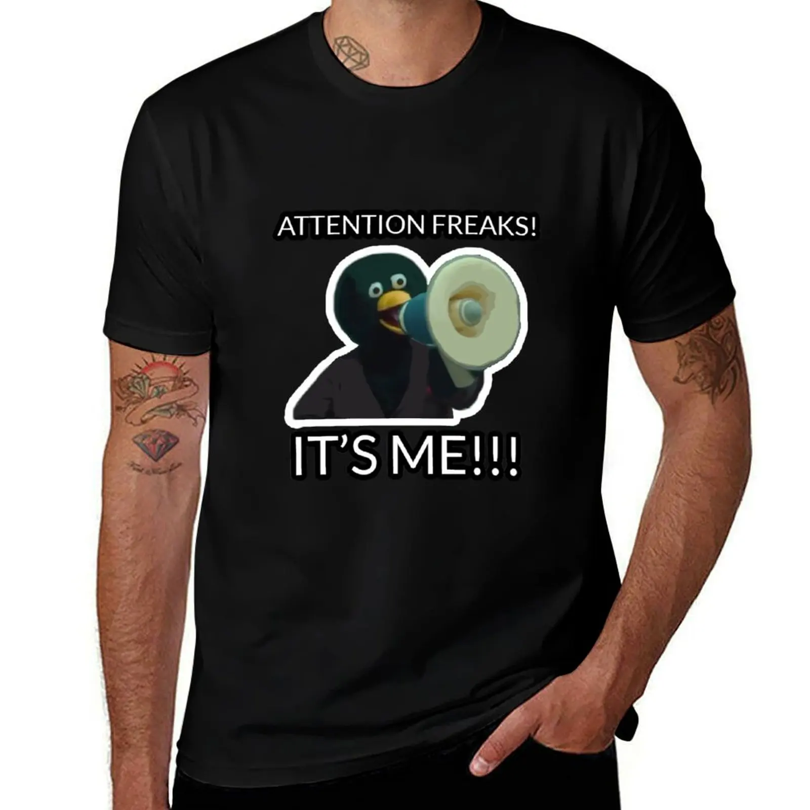 Фото Duck DHMIS Freaks! Я! Футболка с стильным принтом и короткими рукавами Guy Attention - It's T-Shirt №1