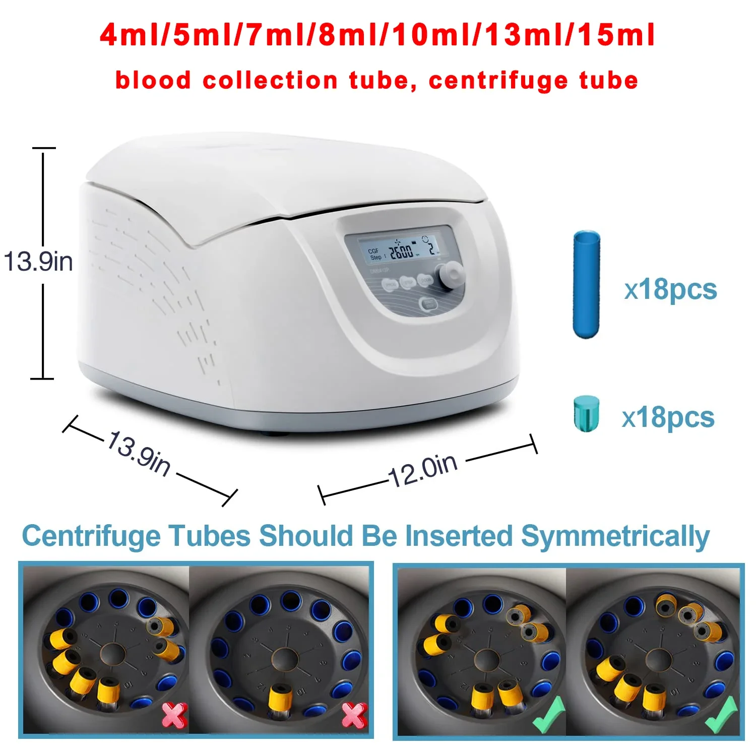 IKEME лабораторная многофункциональная центрифуга PRP PRF 4500 об/мин Микроцентрифуга