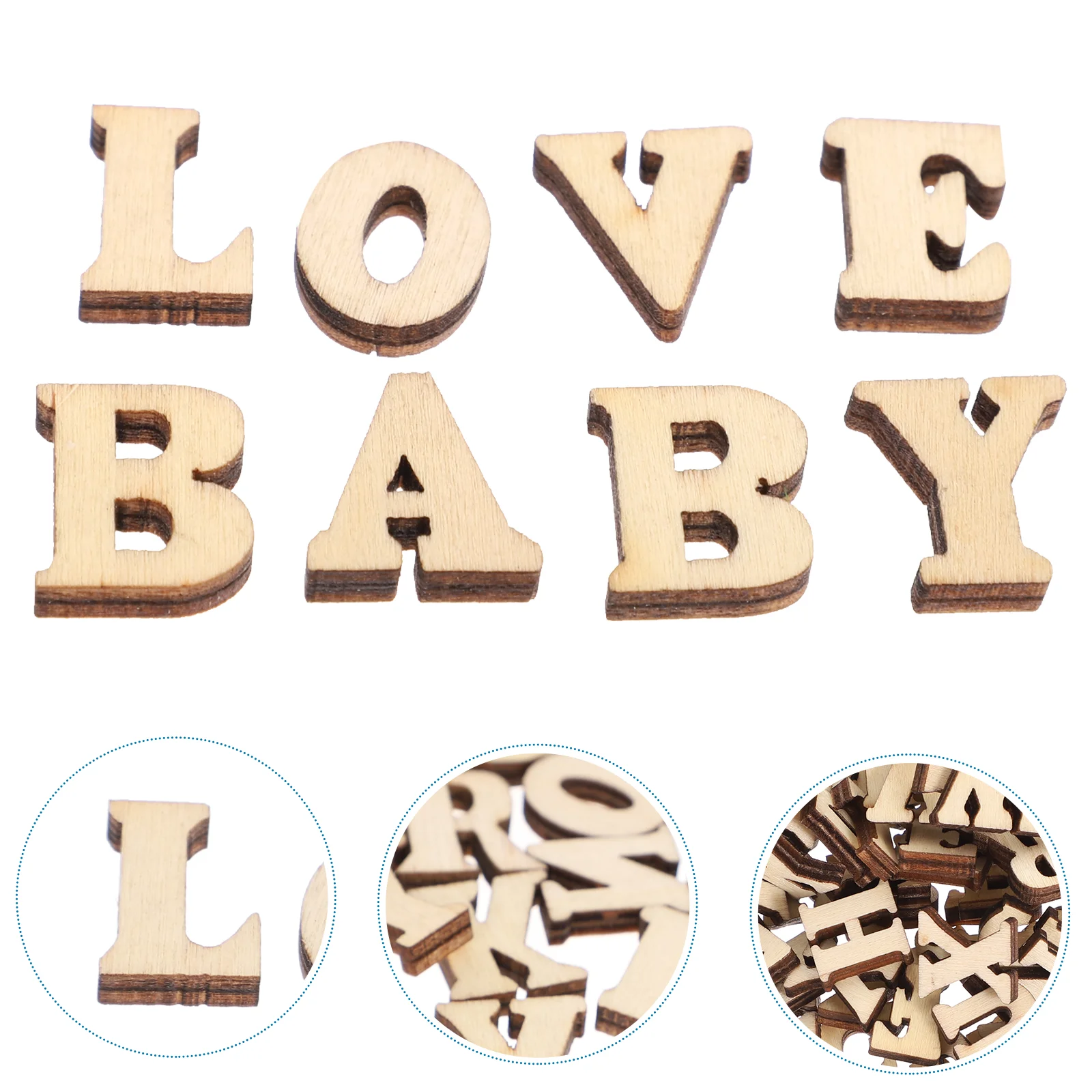 

Wooden Letters Wood Slice Crafts Alphabet Letter Craft Unfinished Embellishments Slices Christmas Mini Material Diy Tiles Cutout
