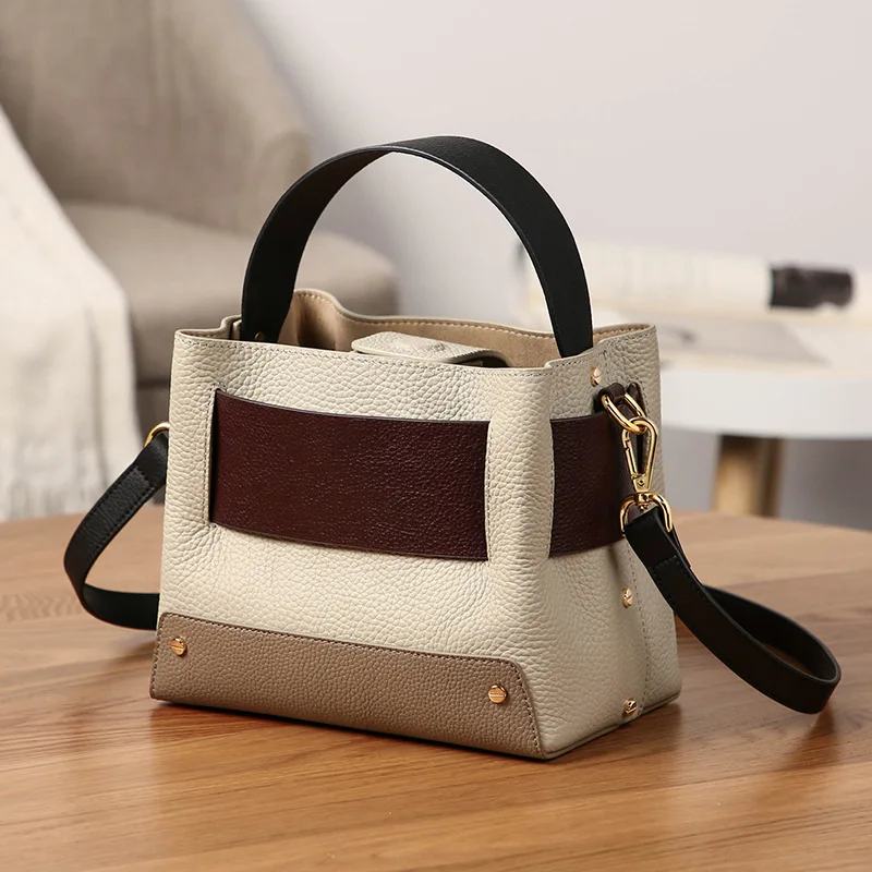 

Women Handbag Genuine Leather Shoulder Bags Fashion Totes Designer Brand Luxury Crossbody Bag 2022 Women Composite Messenger Bag