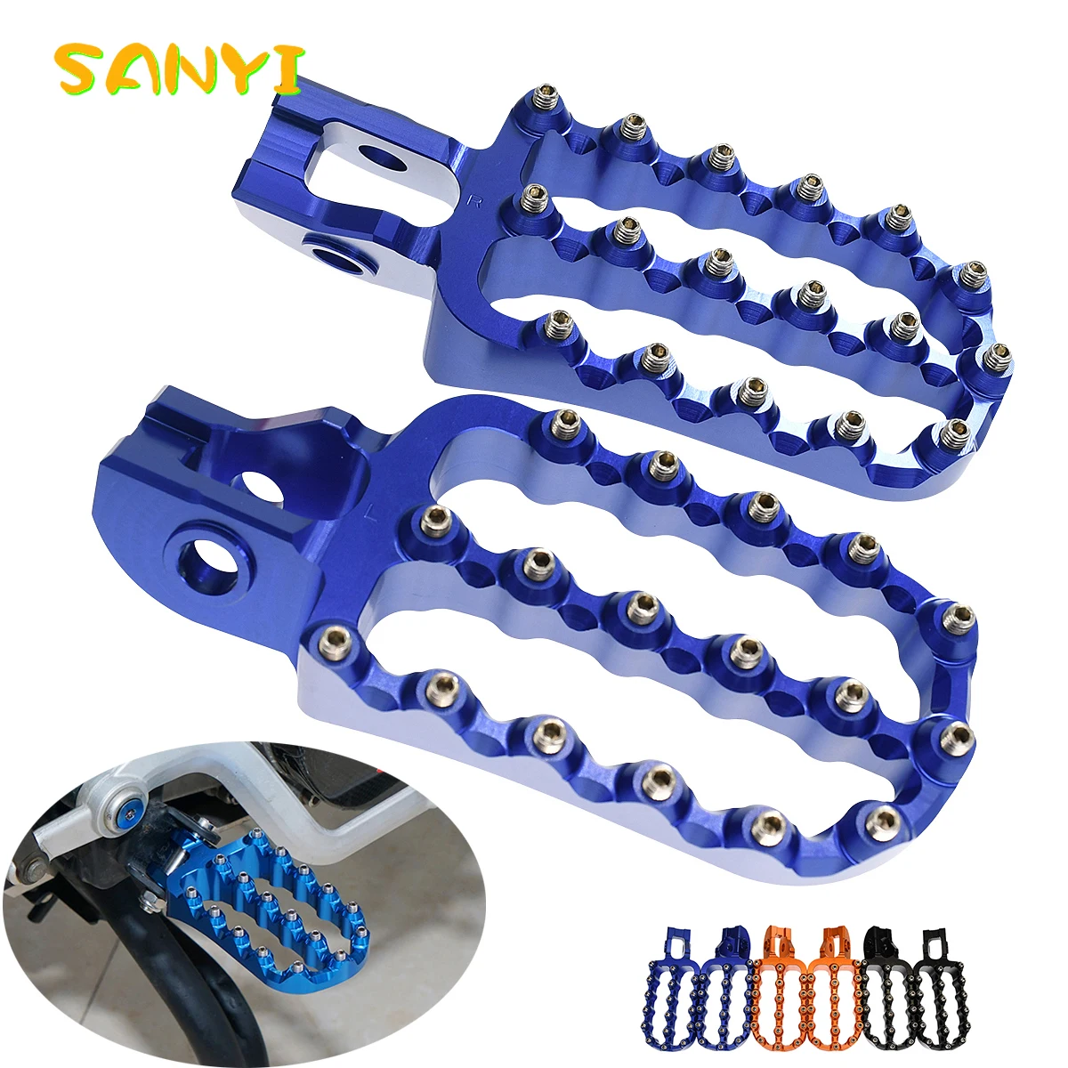 Широкие подножки для мотоцикла Husqvarna TE300 TE FE 125 250 300 350 400 450 501-2017 TX FX TC FC 2023-2017