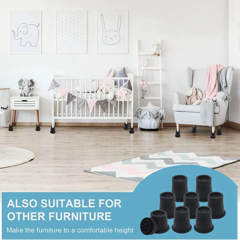 3-дюймовые подъемники для кровати больших нагрузок до 6000 фунтов 8 упаковок