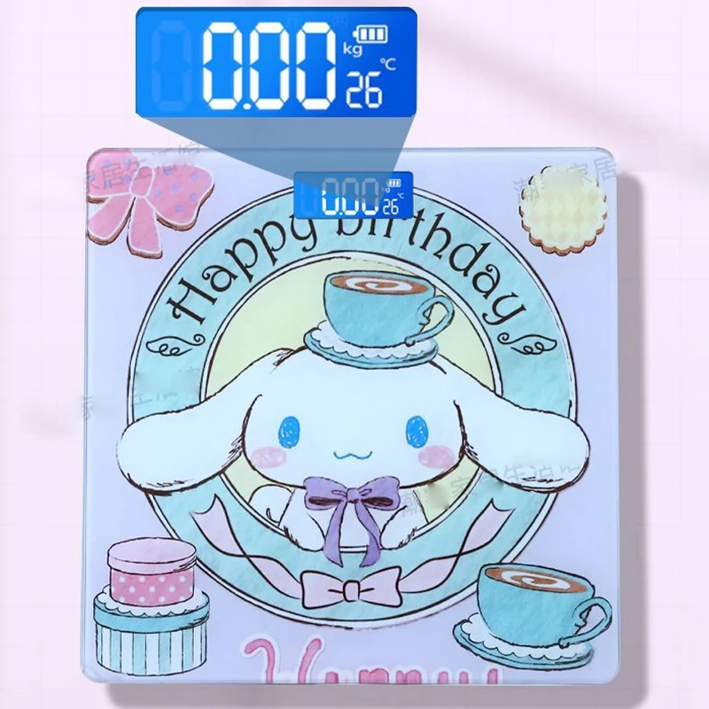 

Sanrio Cinnamoroll Kuromi Electronic Weight Scales Body Fat Scale Cute High Value Precise BMI Analyzer for Dormitory Household