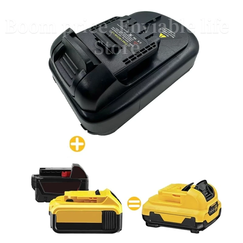 

Адаптер аккумулятора для электроинструментов Dewalt 20 в 12 В DM18DW12, адаптер-конвертер для Dewalt Milwaukee 18 в на замену для Dewalt 12 В
