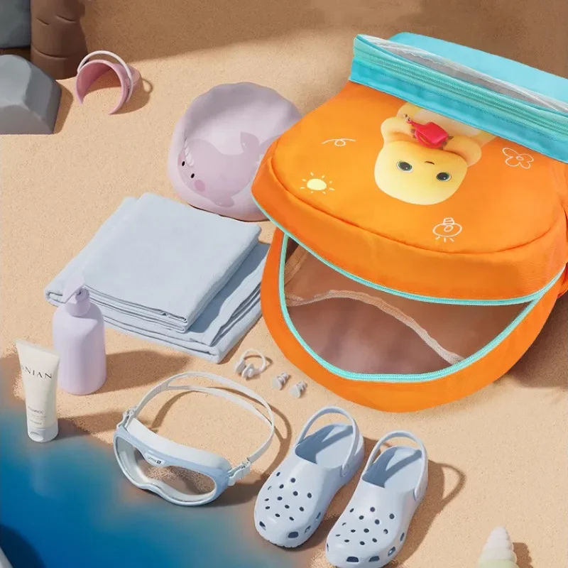 Рюкзак для плавания из ткани Оксфорд милый детский двухслойный