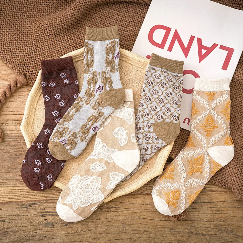 

Носки женские с принтом, милые тонкие хлопковые носки для взрослых, весна-лето