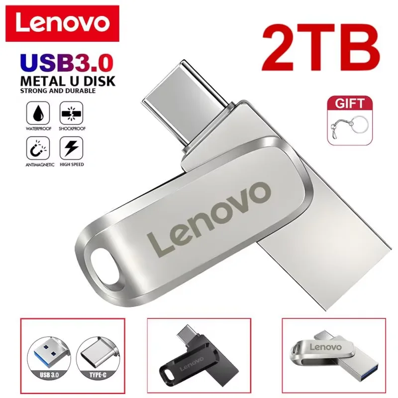 Lenovo 2 ТБ Usb 3.0 Флэш-накопители Высокоскоростной металлический флэш-накопитель 1 512