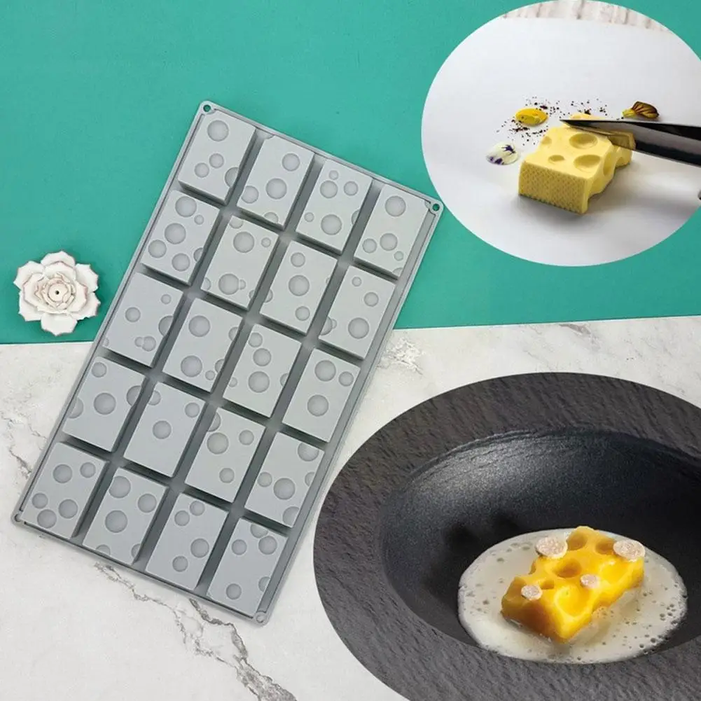 

Square Cheeses Silicone Mold Fondant Cake Mold DIY Bakeware Cake Chocolate Accessories Baking Tools Decoration Y1F2