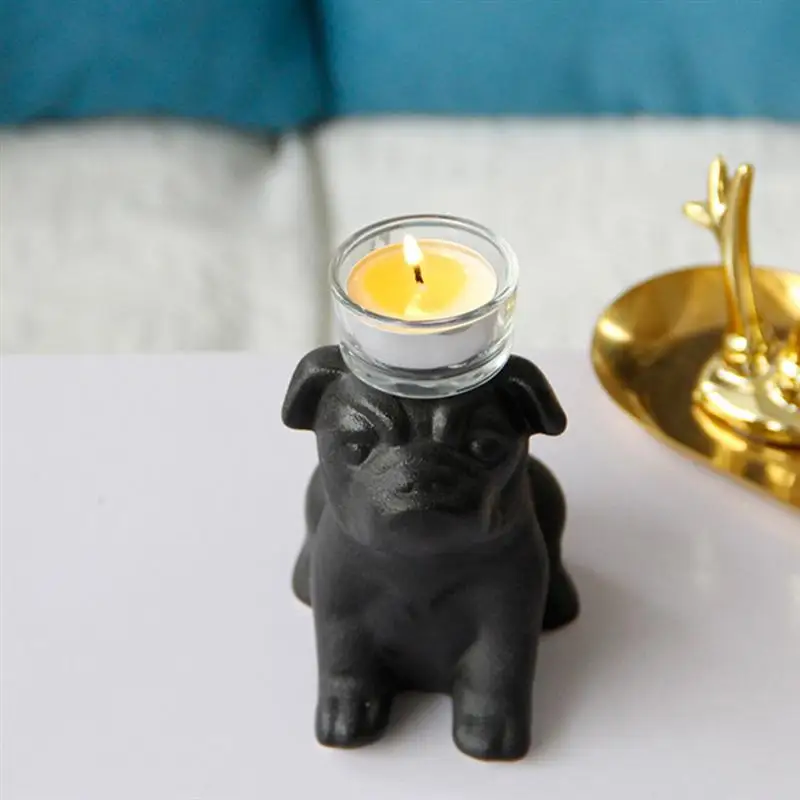 

Incense Burner Ceramic Puppy Shaped Ornament Household Incense Candle Holder Desktop Decor Accessories Party Gift