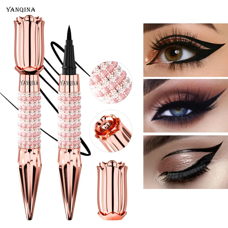 YANQINA Scepter Eyeliner Pencil Waterproof Sweatproof And Non-Smudge Cool Black Eyeliner