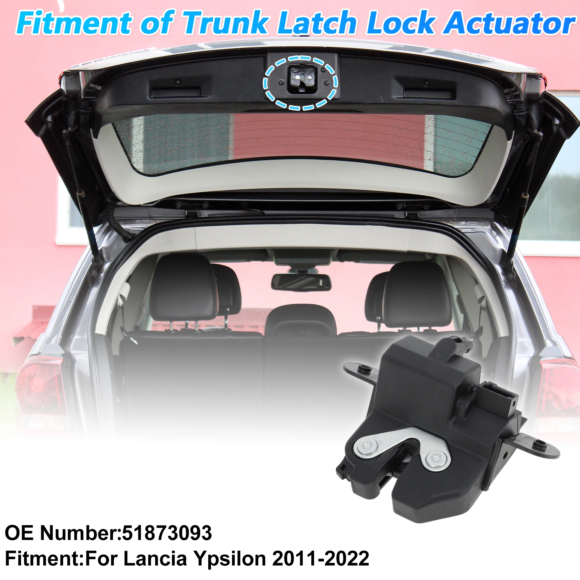 Фото Привод замка заднего багажника UXCELL для Lancia Ypsilon 312 846 2011-2022 No 51873093 №2