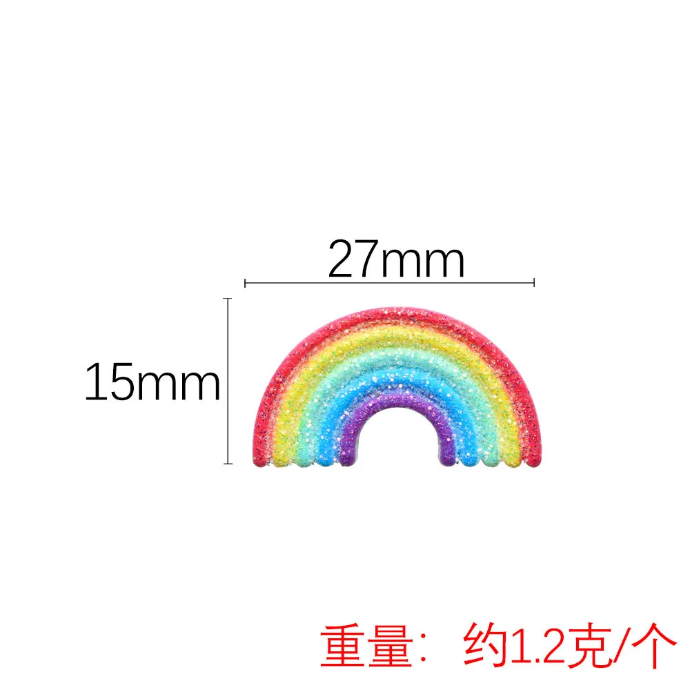 

10 шт. Kawaii Радужный кукольный домик, миниатюрные подвески с плоской задней частью, блестящая смола, украшения для кабошона, принадлежности для скрапбукинга своими руками