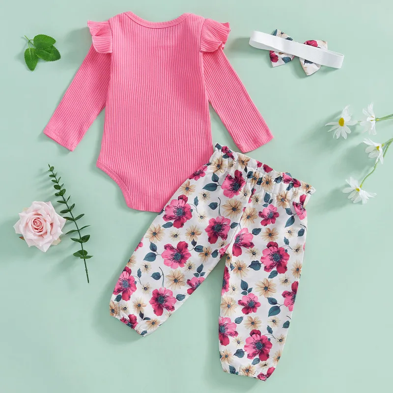 RUEWEY комплекты брюк для маленьких девочек от 0 до 18 месяцев весенне-осенняя одежда