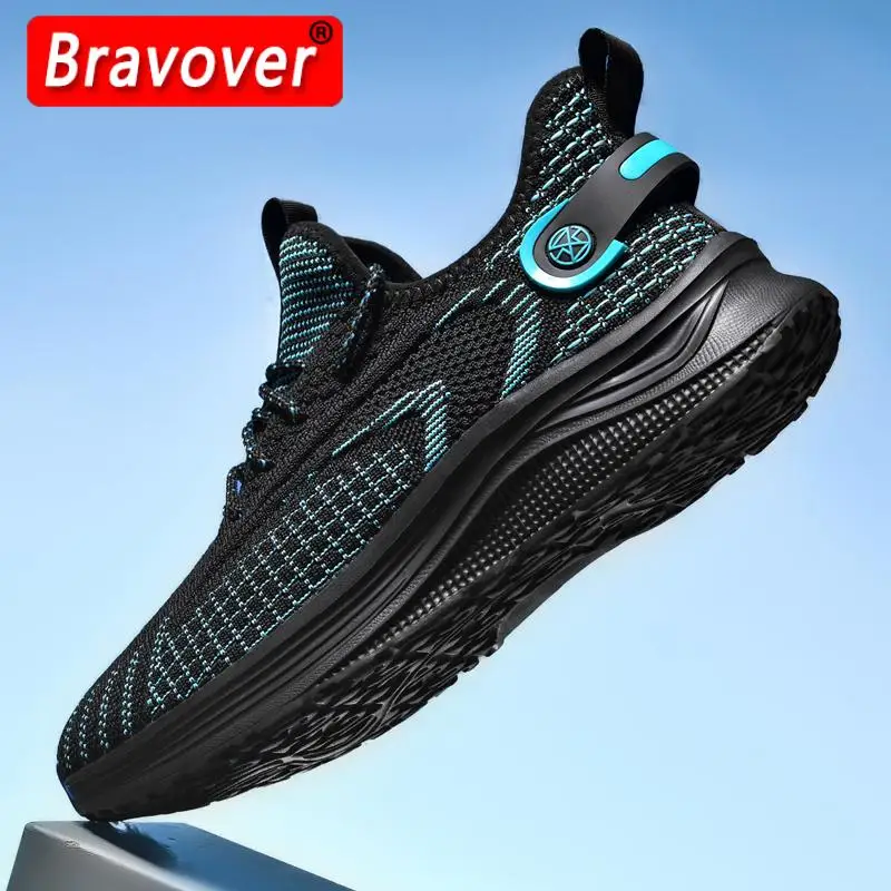 Mesh Sneakers Men Running Shoes Outdoor Casual Walking Sock Sport Footwear Non-slip Flat Athletic Fashion Zapatillas