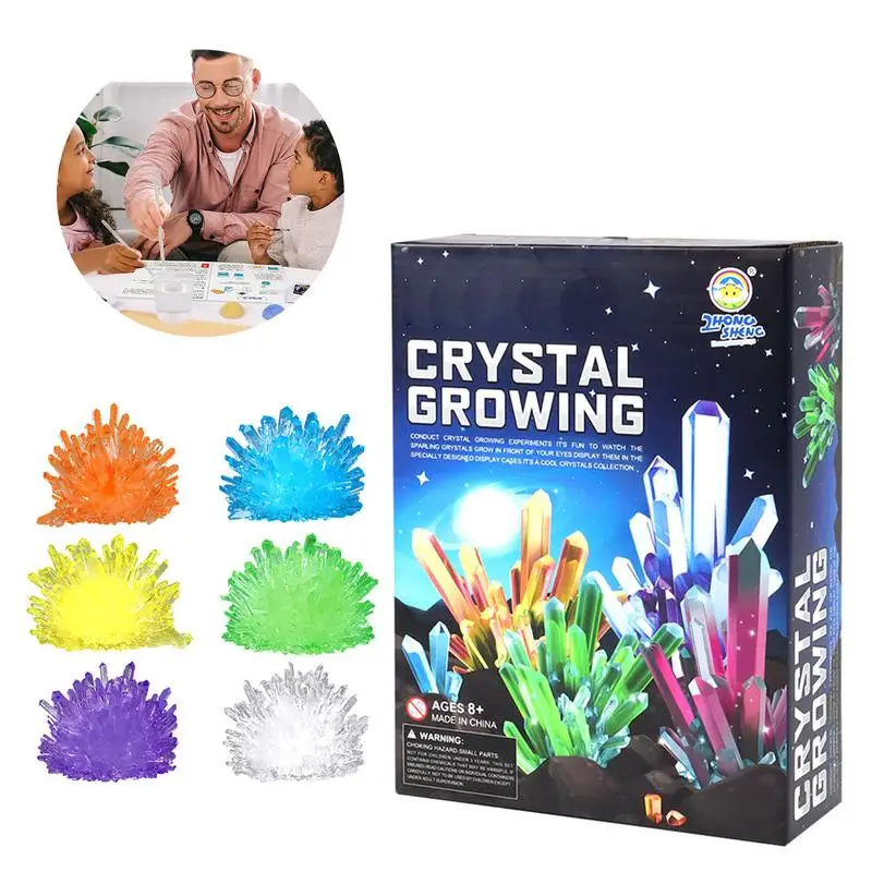 

Crystal Growing Lab Make Your Own Crystal Stem Experimental Science Kit Educational Birthday Gift For Kids Boys Girls