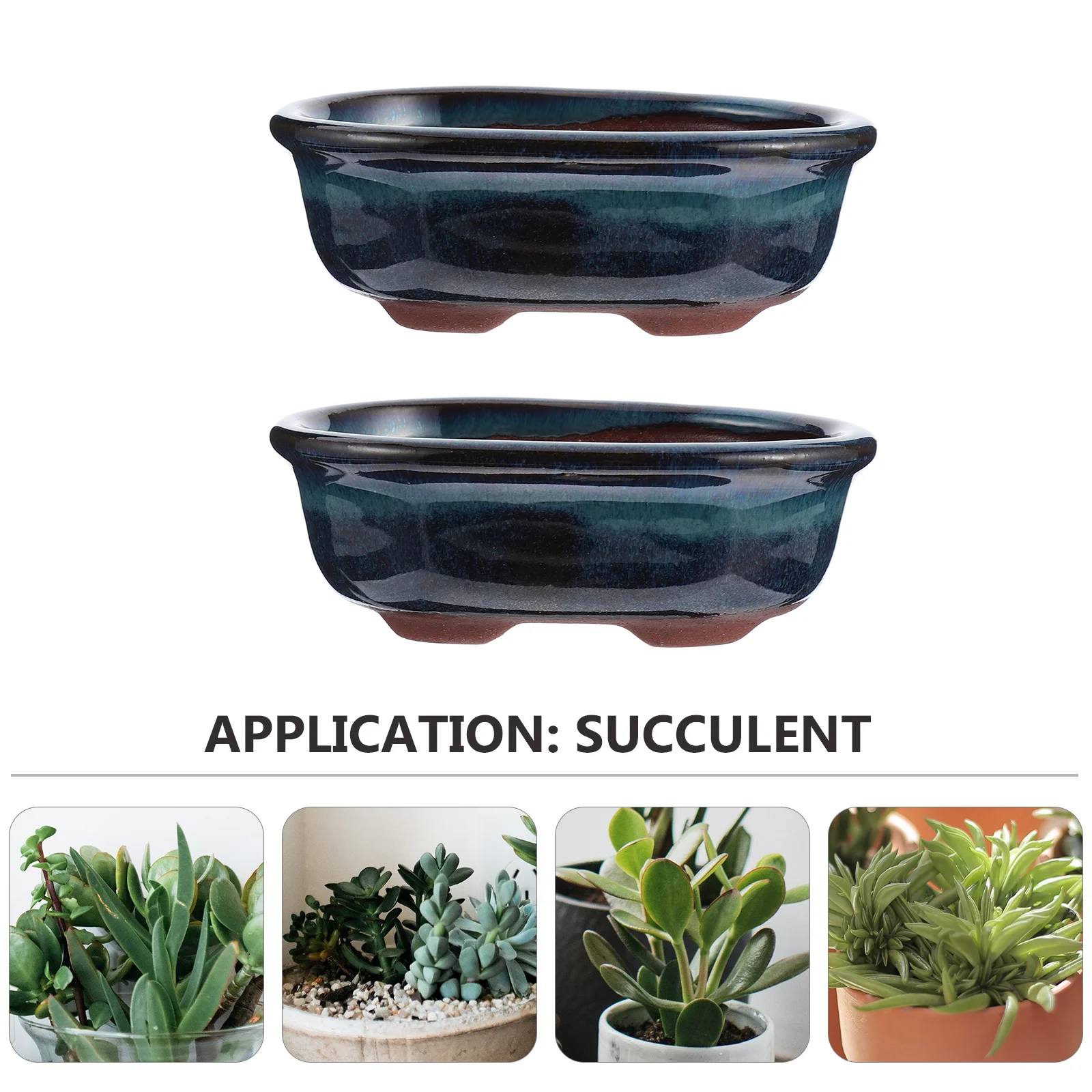 

Planter Pots Pot Ceramic Succulent Flower Bonsai Glazed Flowerpot Mini Bowl Container Chinese Garden Desktop Planters Style