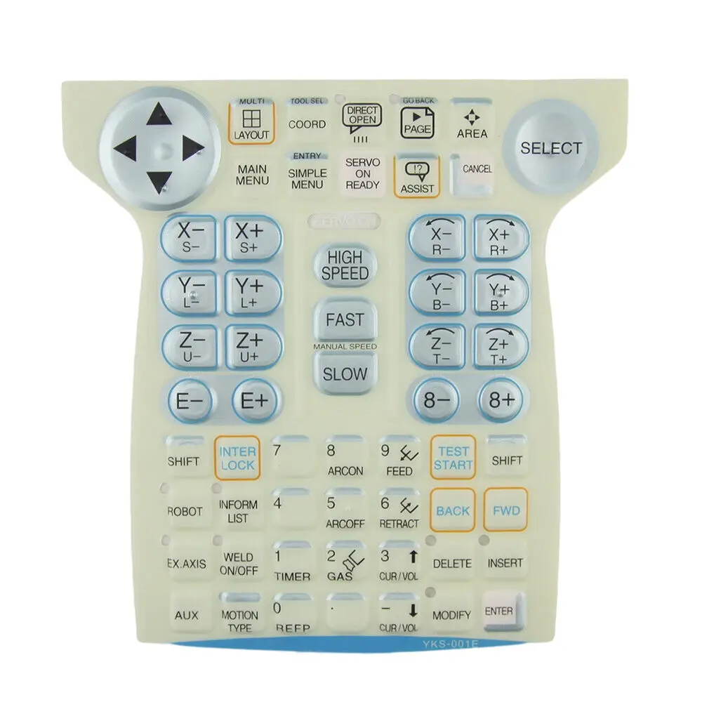 

For Yaskawa DX100 JZRCR-YPP01-1 Demonstrator YKS-001E Keypad Protective Film