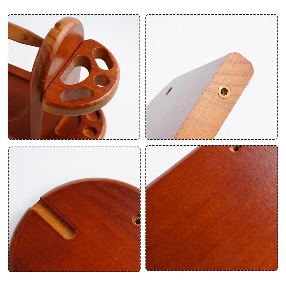 Деревянная стойка для шпули из шерсти вспомогательный инструмент вязания