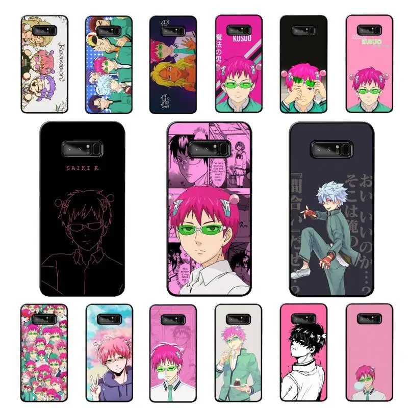 

MaiYaCa Japanese anime the disastrous life of saiki k Phone Case for Samsung Note 5 7 8 9 10 20 pro plus lite ultra A21 12 02