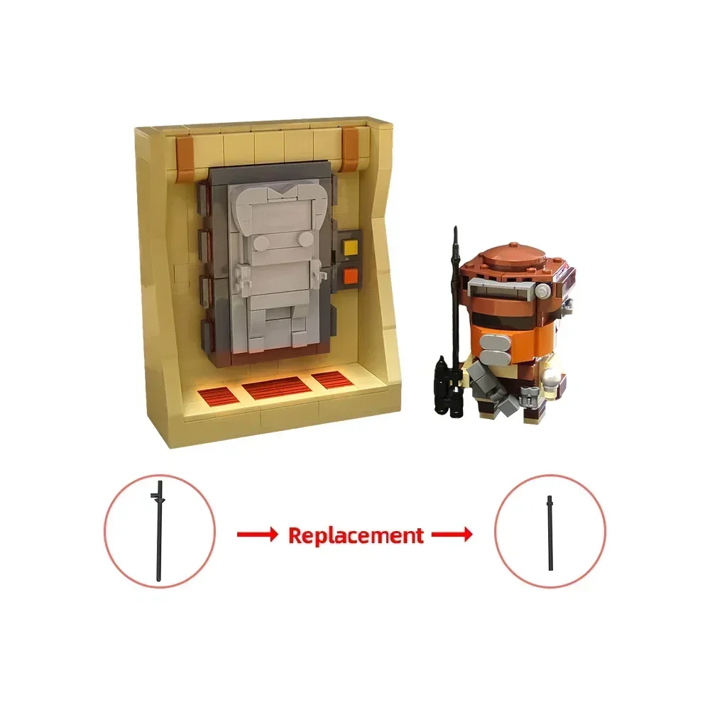 Gobrick MOC Solo в карбоните и бушх-кирпичи модель приз Джаббы набор строительных блоков