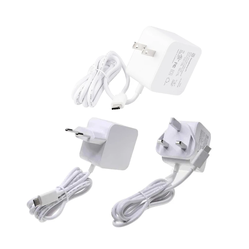 

Power Supply Type-C 5A 27W 120cm Cable 100-240V US UK EU Plug for RPi 5 Power