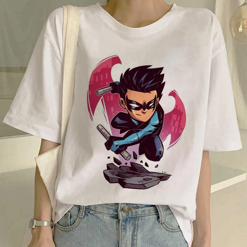 Spiderman Super Hero Print T-shirt Women Harajuku Aesthetics White Top Tshirt Blusas 2022 New Summer Fashion Y2k Female T Shirt images - 6