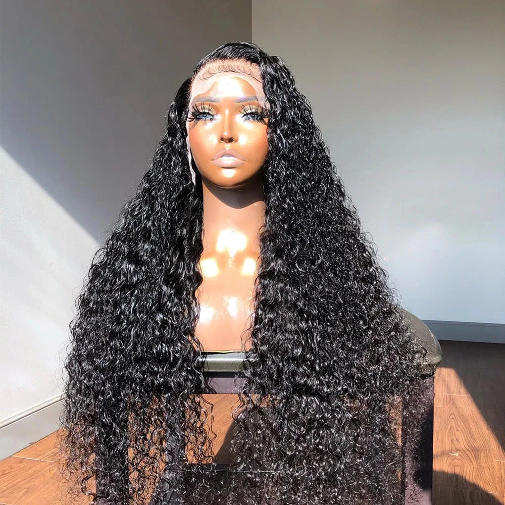 Deep Wave Lace Front Wig 13x4 Lace Frontal Human Hair Wigs Deep Curly Frontal Wig Glueless Brazilian Virgin Hair For Women