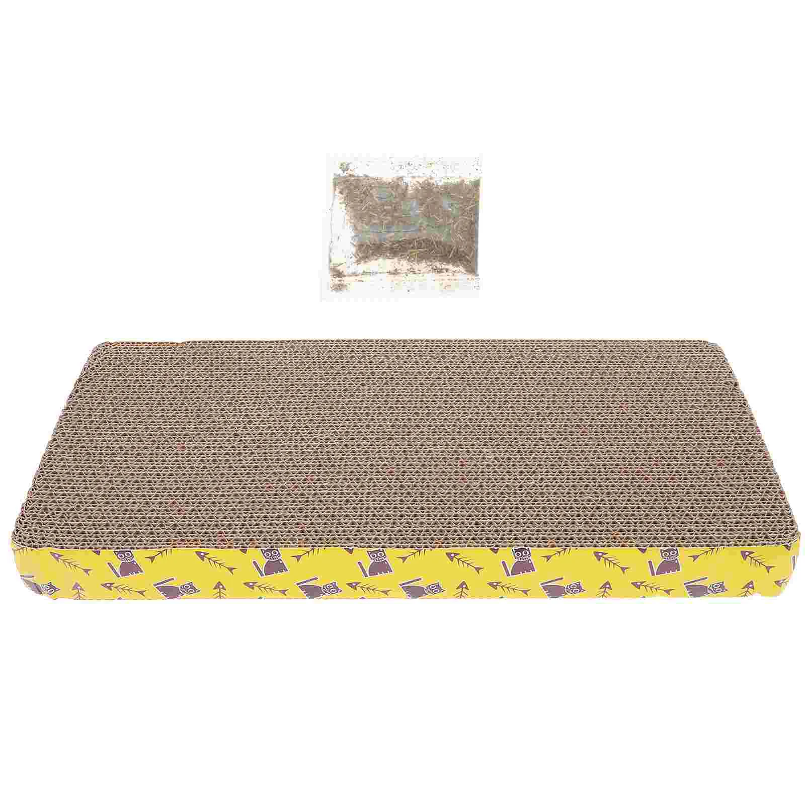 

Cat Scratching Post Playing Board Grinding Carpet Squeegee Grab Corrugated Paper Supply Indoor House